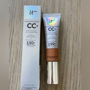 NEW IT Cosmetics CC+ Cream Full-Coverage Foundation with SPF 50+